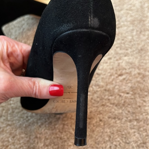 Jimmy Choo Romy Velvet Pumps - Picture 6 of 10